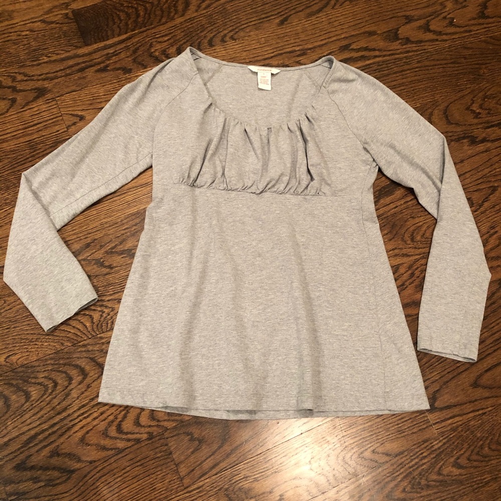 Sundance ruched grey t-shirt